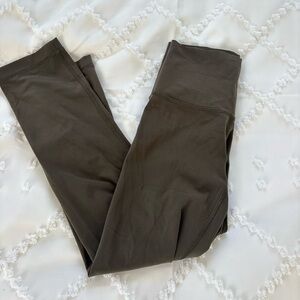 Army green lululemon leggings